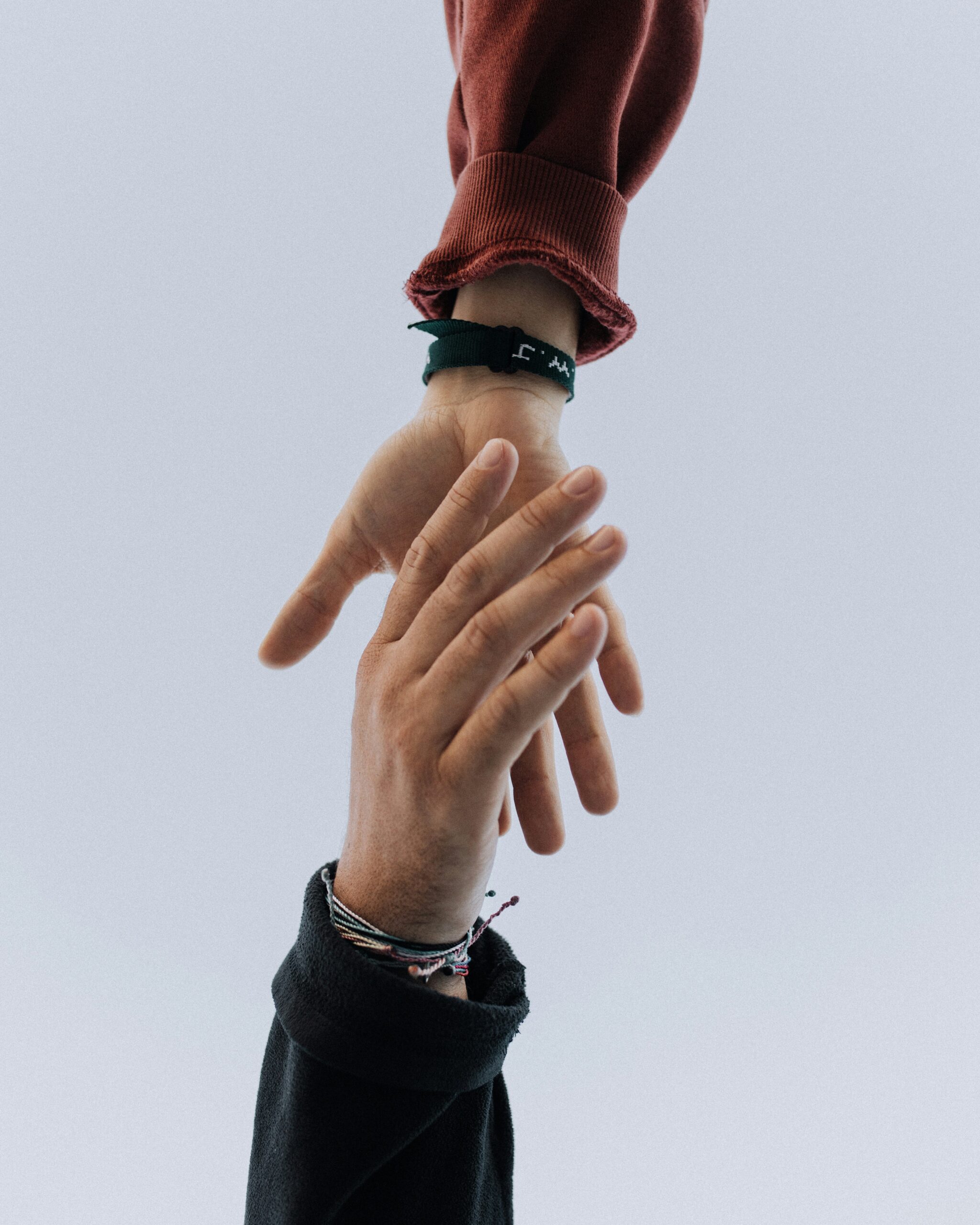 hand holding